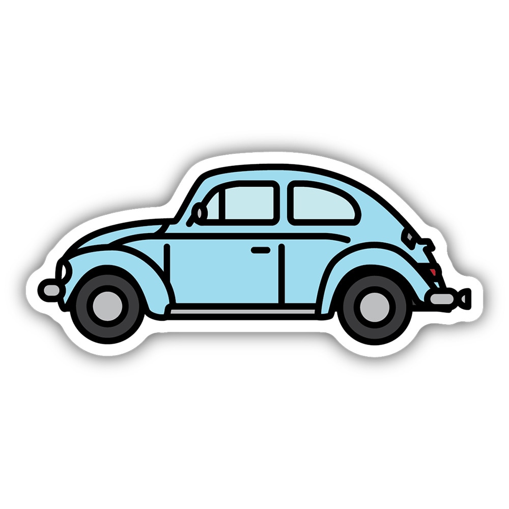 Stickers Northwest, Stickers, Art & School, 3", Volkswagen Bug, 521392
